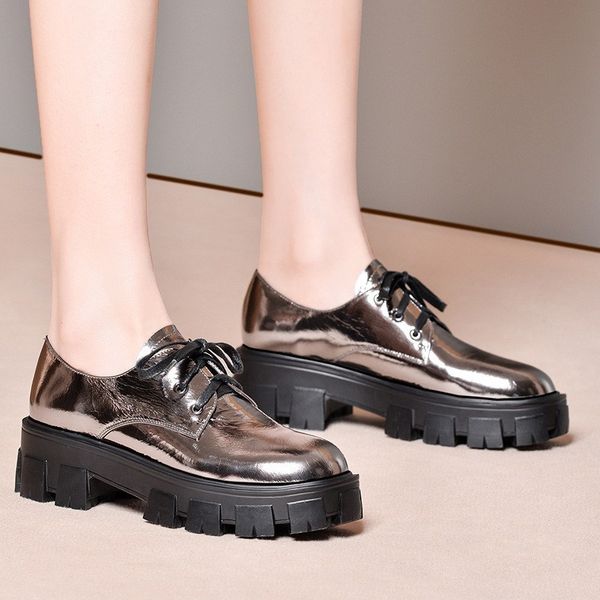 new casual platform leather lace-up comfortable semi-high heeled women's shoes 2020 spring and summer round toe genuine leather, Black
new casual platform leather lace-up comfortable semi-high heeled women's shoes 2020 spring and summer round toe genuine leather, Black