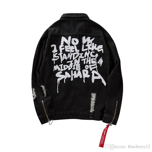 kanye denim jackets fashion mens jean jacket scratched broken long sleeve coars back letter printed designer 2 colors, Black;brown
kanye denim jackets fashion mens jean jacket scratched broken long sleeve coars back letter printed designer 2 colors, Black;brown