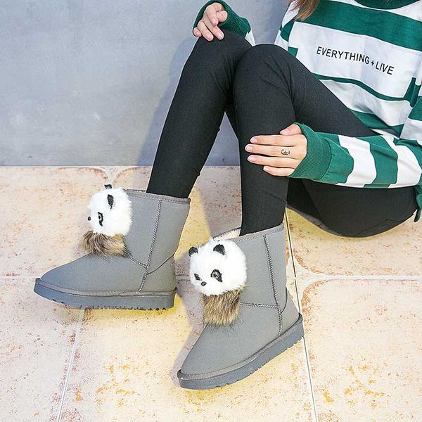 womens boots cow suede waterproof material rubber non-slip sole ladies winter snow boots plush interior keep warm portable shoes, Black
womens boots cow suede waterproof material rubber non-slip sole ladies winter snow boots plush interior keep warm portable shoes, Black