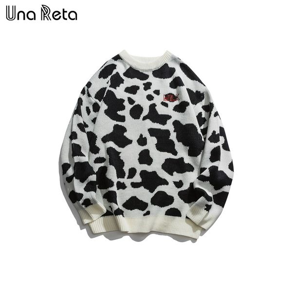 una reta lovely print new winter harajuku long sleeve pullover knitwear pull homme patchwork sweater men q1113, White;black
una reta lovely print new winter harajuku long sleeve pullover knitwear pull homme patchwork sweater men q1113, White;black