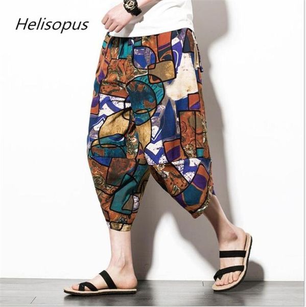 helisopus summer harem trousers men wide leg chinese style pants mid waist loose multi color cotton linen floral pants, Black
helisopus summer harem trousers men wide leg chinese style pants mid waist loose multi color cotton linen floral pants, Black