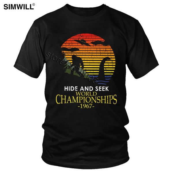 чемпионат мира смешная тенниска прятки 1967 tshirt мужчины печати хлопок тенниска с короткими рукавами bigfoot и динозавр tee tops
чемпионат мира смешная тенниска прятки 1967 tshirt мужчины печати хлопок тенниска с короткими рукавами bigfoot и динозавр tee tops