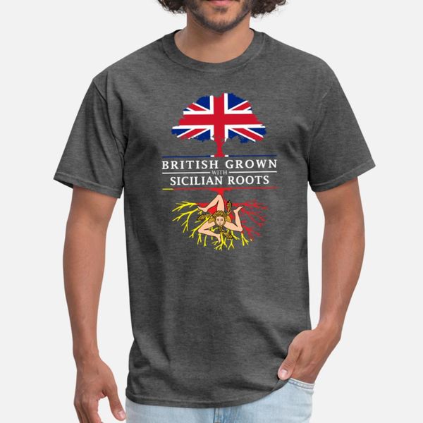 british grown with sicilian roots sicily design t shirt men designing cotton round neck clothes crazy casual spring original shirt
british grown with sicilian roots sicily design t shirt men designing cotton round neck clothes crazy casual spring original shirt