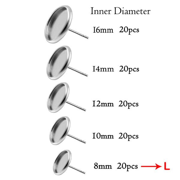 50pcs/lot stainless steel blank earring base setting 10mm 12mm 14mm 16mm cabochon stud earrings jewelry making diy findings
50pcs/lot stainless steel blank earring base setting 10mm 12mm 14mm 16mm cabochon stud earrings jewelry making diy findings