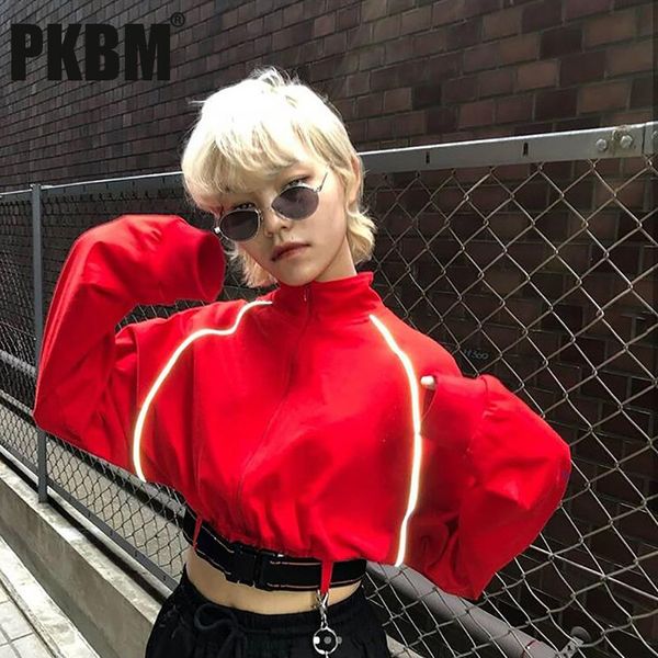 pkbm zipper turtleneck crop reflector striped sashes button full sleeve women fashion short sweatshirts 2020 autumn street, Black
pkbm zipper turtleneck crop reflector striped sashes button full sleeve women fashion short sweatshirts 2020 autumn street, Black