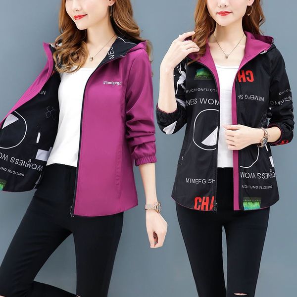2020 new women jacket hooded causal windbreaker female two side wear cartoon print outwear streetwear basic coats plus size 4xl, Black;brown
2020 new women jacket hooded causal windbreaker female two side wear cartoon print outwear streetwear basic coats plus size 4xl, Black;brown