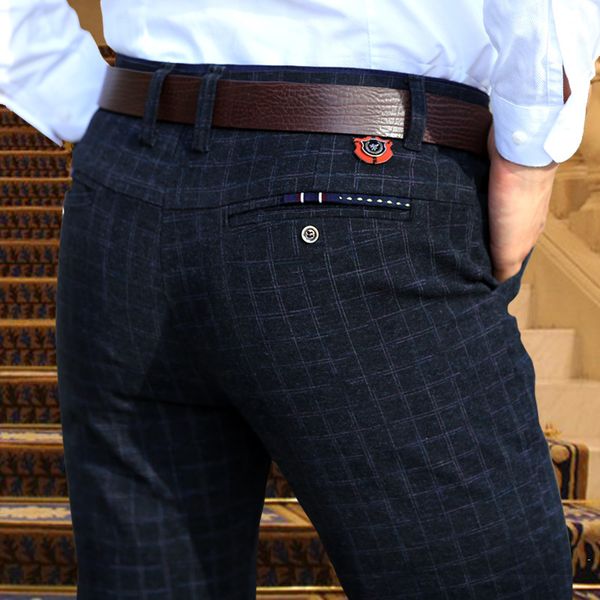 2020 men's cotton elastic casual pants men solid color high-quality business trousers male four seasons casual pants, Black
2020 men's cotton elastic casual pants men solid color high-quality business trousers male four seasons casual pants, Black