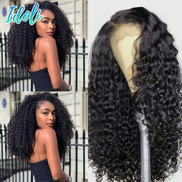 lace wigs idoli peruvian curly human hair wig frontal water wave front for black woman, Black;brown
lace wigs idoli peruvian curly human hair wig frontal water wave front for black woman, Black;brown