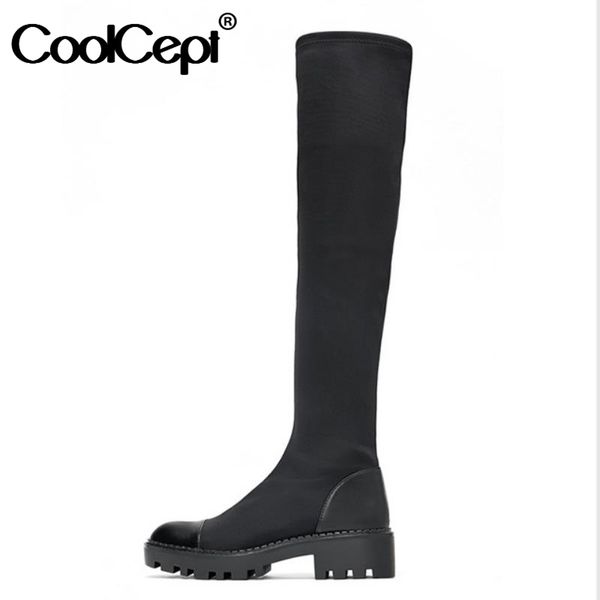 coolcept woman knee high boots square heel square toe woman long boots fashion elegant fashion winter shoes size 35-40, Black
coolcept woman knee high boots square heel square toe woman long boots fashion elegant fashion winter shoes size 35-40, Black