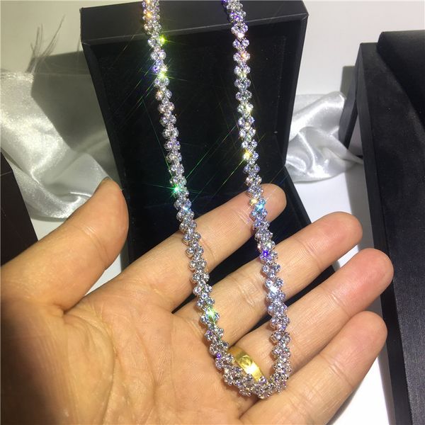 statement roman tennis necklace full cz white gold filled evening party necklace for women bridal wedding jewelry gift, Silver
statement roman tennis necklace full cz white gold filled evening party necklace for women bridal wedding jewelry gift, Silver