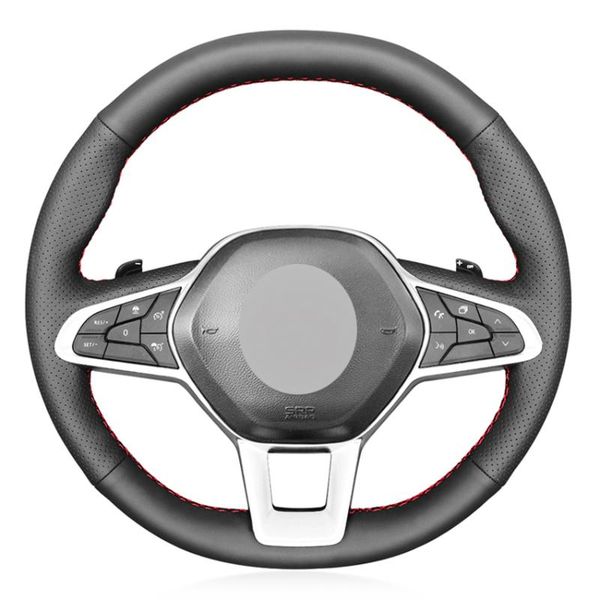 black pu faux leather diy car steering wheel cover for clio 5 (v) 2020-2020 zoe 2020-2020 captur
black pu faux leather diy car steering wheel cover for clio 5 (v) 2020-2020 zoe 2020-2020 captur