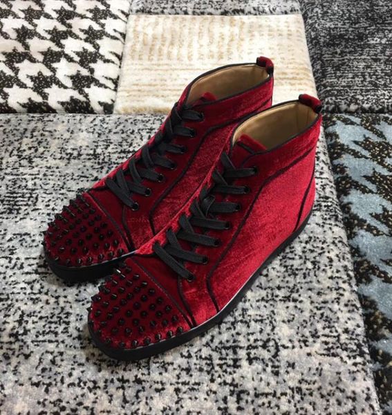 новые замшевые бархатная кожа кроссовки обувь high top известные бренды red bottom тапки обувь повседневная walking мужчины женщины причинна, Black
новые замшевые бархатная кожа кроссовки обувь high top известные бренды red bottom тапки обувь повседневная walking мужчины женщины причинна, Black