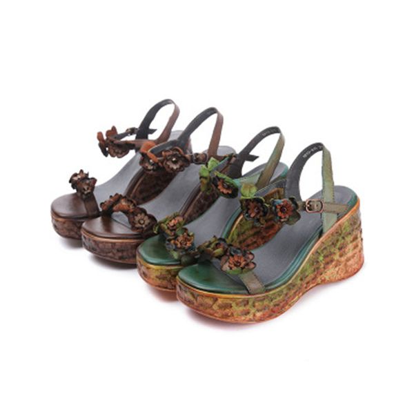 2020 new sandals women handmade leather flowers ethnicstyle ladies single shoes summer high heels, Black
2020 new sandals women handmade leather flowers ethnicstyle ladies single shoes summer high heels, Black