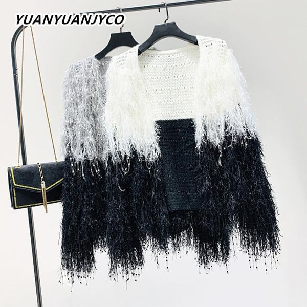 yuanyuanjyco autumn women regular streetwear mohair cardigan my49 soft knitted patchwork v-neck long sleeve tassel woman sweater, White
yuanyuanjyco autumn women regular streetwear mohair cardigan my49 soft knitted patchwork v-neck long sleeve tassel woman sweater, White