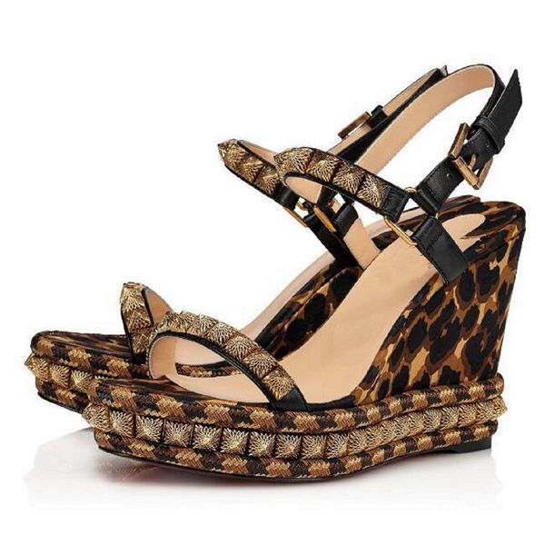 perfect quality ladies high heels red bottom cataclou studs wedge platform sandals fashion wedge cataclou sandals spikes studded shoes, Black
perfect quality ladies high heels red bottom cataclou studs wedge platform sandals fashion wedge cataclou sandals spikes studded shoes, Black