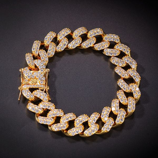 micro paved cubic zirconia out round miami cuban link chain bracelets men hip hop bling cz bracelets male rapper jewelry, Black
micro paved cubic zirconia out round miami cuban link chain bracelets men hip hop bling cz bracelets male rapper jewelry, Black