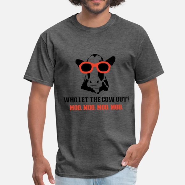 who let the cow out farm s t shirt men customized cotton euro size s-3xl cool famous basic summer normal shirt, White;black
who let the cow out farm s t shirt men customized cotton euro size s-3xl cool famous basic summer normal shirt, White;black