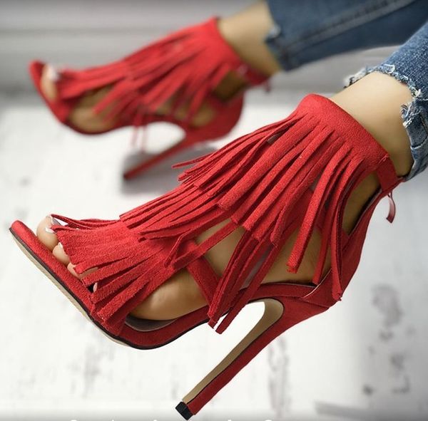 2020 fashion ladies sandals tassel bag with female trend female high heels, Black
2020 fashion ladies sandals tassel bag with female trend female high heels, Black