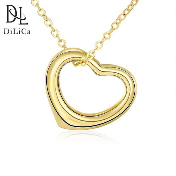 dilica fashion gold plated necklace for women heart necklaces pendants ladies korean charms chain necklace jewelry, Silver
dilica fashion gold plated necklace for women heart necklaces pendants ladies korean charms chain necklace jewelry, Silver