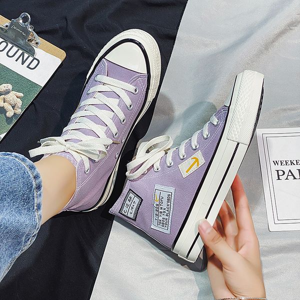 women's shoes 2020 new summer canvas shoes lovers breathable high-slipper men's and women's korean version trend, Black
women's shoes 2020 new summer canvas shoes lovers breathable high-slipper men's and women's korean version trend, Black