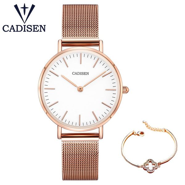 cadisen light luxury watch for women's ultra-thin stainless steel quartz watch for ladies simple and fashionable 3atm waterproof, Slivery;brown
cadisen light luxury watch for women's ultra-thin stainless steel quartz watch for ladies simple and fashionable 3atm waterproof, Slivery;brown