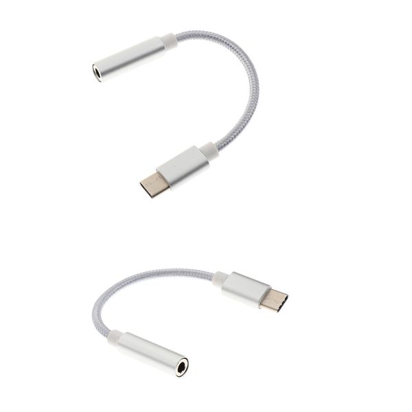 2pack usb c to 3.5mm headphone jack adapter, type c male to 3.5mm female stereo audio connector for motorola moto z, leeco le 2/max 2 white
2pack usb c to 3.5mm headphone jack adapter, type c male to 3.5mm female stereo audio connector for motorola moto z, leeco le 2/max 2 white