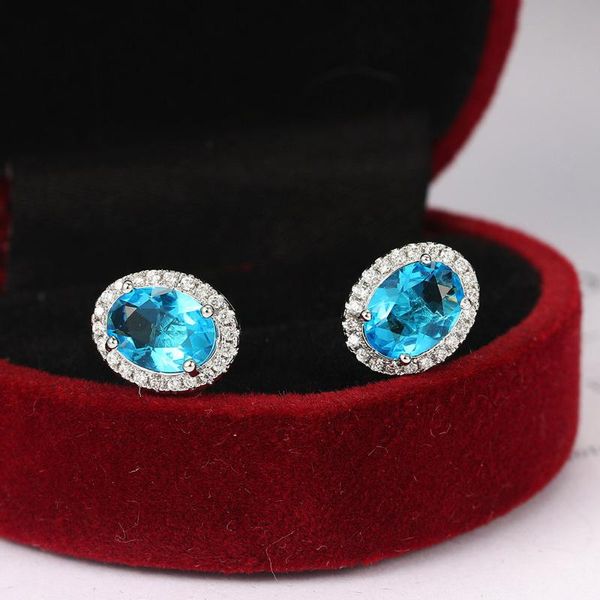 new stud earrings for women light luxury egg shaped blue zircon silver color wedding bride gift fashion jewelry e009, Golden;silver
new stud earrings for women light luxury egg shaped blue zircon silver color wedding bride gift fashion jewelry e009, Golden;silver