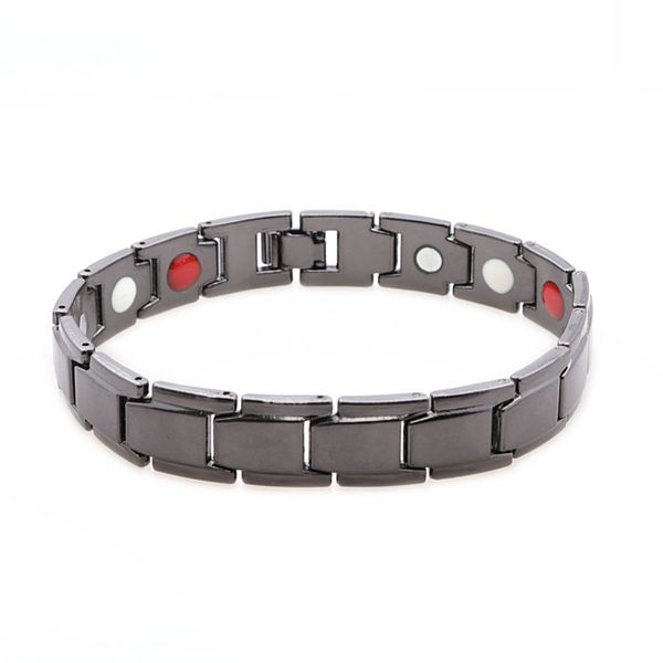 1pcs fashion black stainless steel magnetic bracelet for men health energy bracelet bio magnetic bracelets jewelry, Golden;silver
1pcs fashion black stainless steel magnetic bracelet for men health energy bracelet bio magnetic bracelets jewelry, Golden;silver