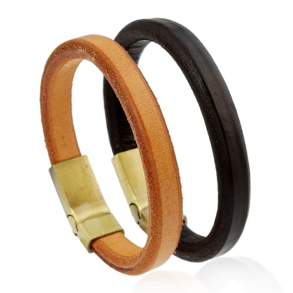 2020 new punk new alloy magnet buckle vintage leather bracelet simple men's leather bracelets fashion jewelry accessories, Golden;silver
2020 new punk new alloy magnet buckle vintage leather bracelet simple men's leather bracelets fashion jewelry accessories, Golden;silver