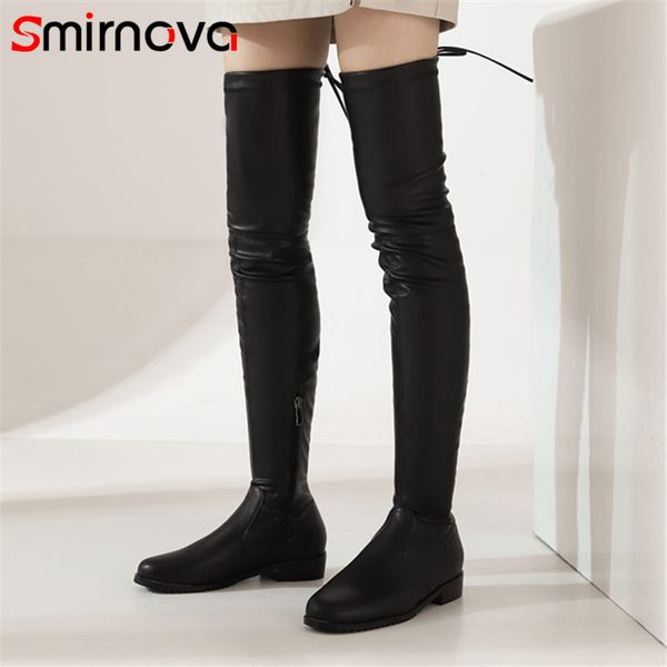 smirnova 2020 big size 43 over the knee boots women round toe zip lace up comfortable low heel casual shoes ladies stretch boots, Black
smirnova 2020 big size 43 over the knee boots women round toe zip lace up comfortable low heel casual shoes ladies stretch boots, Black