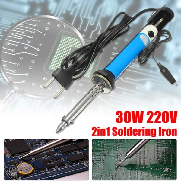 2in1 30w 220v soldering iron pcb solder sucker desoldering vacuum pump welding tool
2in1 30w 220v soldering iron pcb solder sucker desoldering vacuum pump welding tool