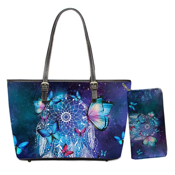 fashion women messenger bags dream catcher butterflies 3d print blue handbags for female 2pcs/set tote shoulder bag
fashion women messenger bags dream catcher butterflies 3d print blue handbags for female 2pcs/set tote shoulder bag