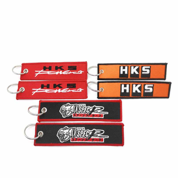 hks power spec r racking style logo key chain key ring holder orange red black options mental embroidery craft, Silver
hks power spec r racking style logo key chain key ring holder orange red black options mental embroidery craft, Silver