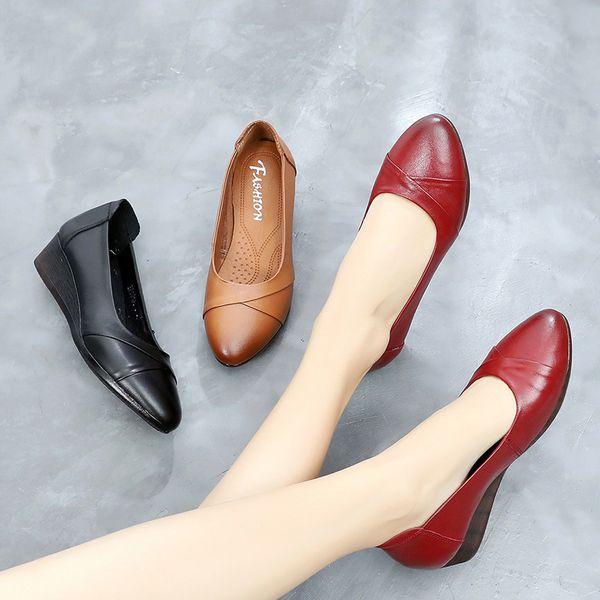 tilocow women pumps 2020 genuine leather shallow shoes woman casual mary janes high heels ladies pointed toe slip on shoes, Black
tilocow women pumps 2020 genuine leather shallow shoes woman casual mary janes high heels ladies pointed toe slip on shoes, Black