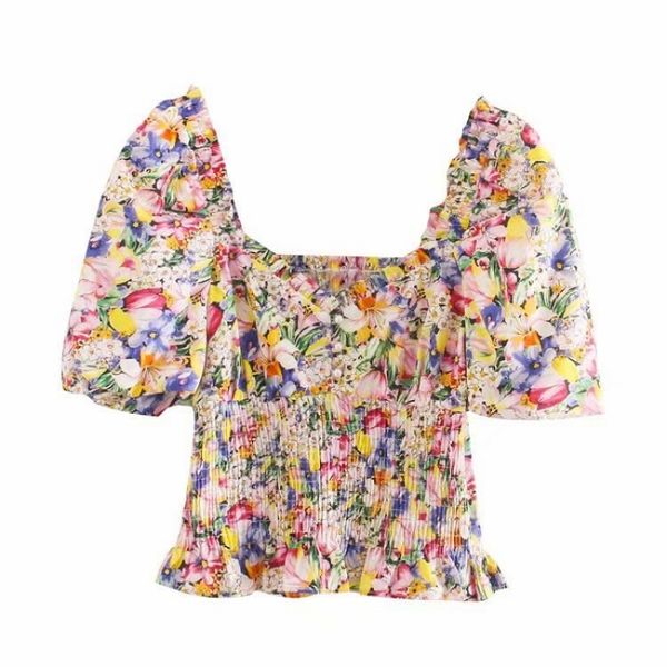 2020 new women v neck chic floral print casual slim smock blouse female puff sleeve elastic shirts leisure chemise ls6547, White
2020 new women v neck chic floral print casual slim smock blouse female puff sleeve elastic shirts leisure chemise ls6547, White