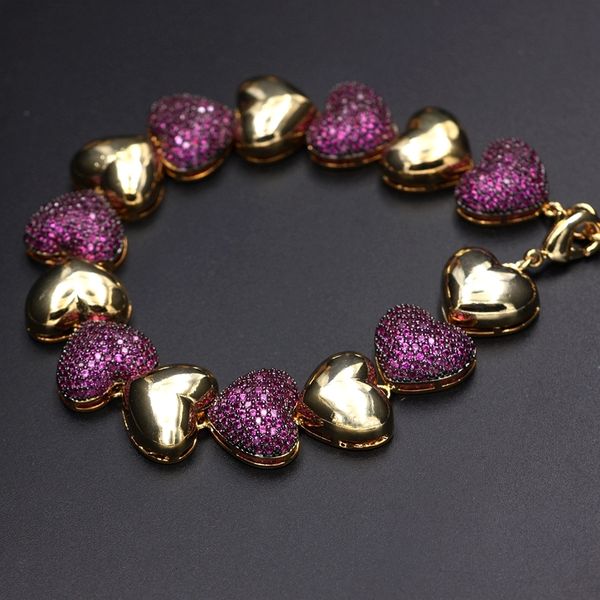 luxury heart shape bracelets for women paved colorful cubic zirconia stone gold color adjustable charm cz bangle fashion jewelry, Black
luxury heart shape bracelets for women paved colorful cubic zirconia stone gold color adjustable charm cz bangle fashion jewelry, Black