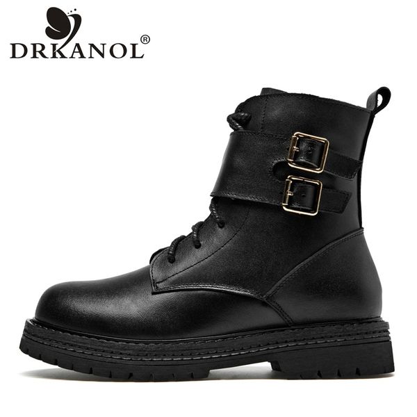 drkanol handmade 100% genuine leather boots women ankle boots winter shoes women flats heel buckle short plush warm black
drkanol handmade 100% genuine leather boots women ankle boots winter shoes women flats heel buckle short plush warm black