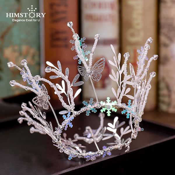 himstory silver tiara and crowns butterfly snowflake christmas princess round diadem headband handmade wedding hair accessories, White;golden
himstory silver tiara and crowns butterfly snowflake christmas princess round diadem headband handmade wedding hair accessories, White;golden
