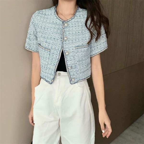 women's jackets 2021 summer women tweed jacket coat single breasted female fashion vintage outerwear crop outfits for, Black;brown
women's jackets 2021 summer women tweed jacket coat single breasted female fashion vintage outerwear crop outfits for, Black;brown