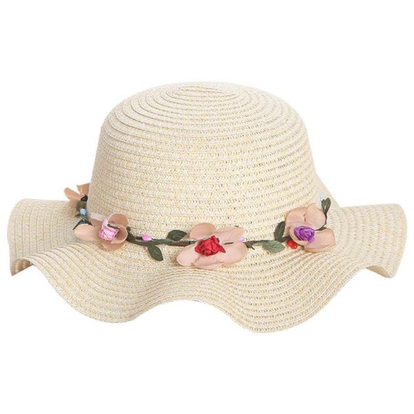 women flower simple wavy large brimmed straw sun hat teenager beach caps girls fashion headdress, Blue;gray
women flower simple wavy large brimmed straw sun hat teenager beach caps girls fashion headdress, Blue;gray
