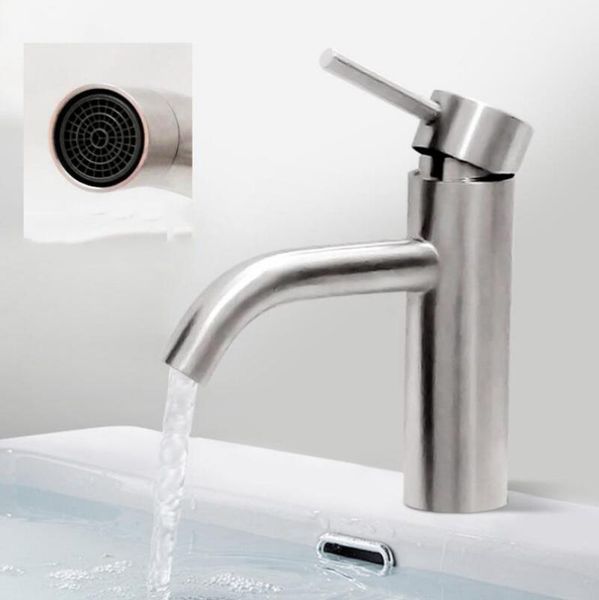 304 Stainless Steel Basin Hot And Cold Water Mixing Faucet, Bathroom/Balcony Counter Basin Low Style Splash-proof Tap
304 Stainless Steel Basin Hot And Cold Water Mixing Faucet, Bathroom/Balcony Counter Basin Low Style Splash-proof Tap