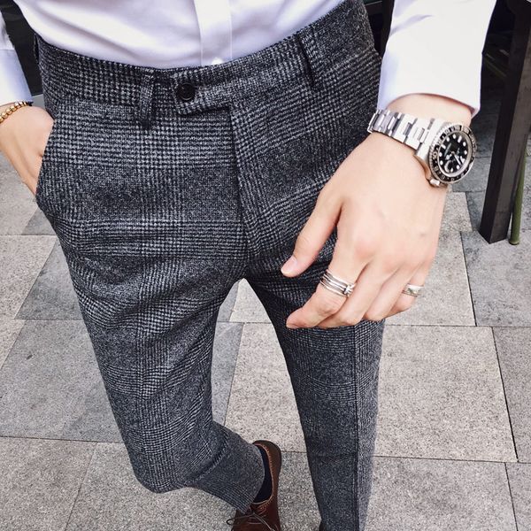 men trousers slim fit formal pants for british style dress pants mens 2020 suit hombre pencil, Black
men trousers slim fit formal pants for british style dress pants mens 2020 suit hombre pencil, Black