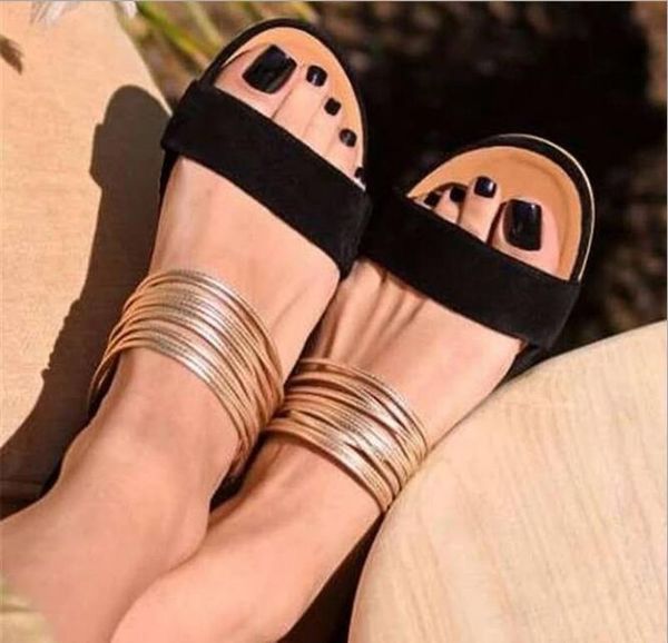summer flat women's shoes large size 41-43 beach slippers fashionable and elegant, Black
summer flat women's shoes large size 41-43 beach slippers fashionable and elegant, Black