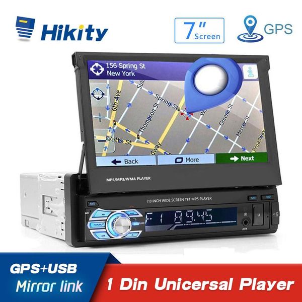 hikity 1 din retractable car radio mp3 player 7"hd universal car stereo radio player with bluetooth fm usb support backup camera
hikity 1 din retractable car radio mp3 player 7"hd universal car stereo radio player with bluetooth fm usb support backup camera