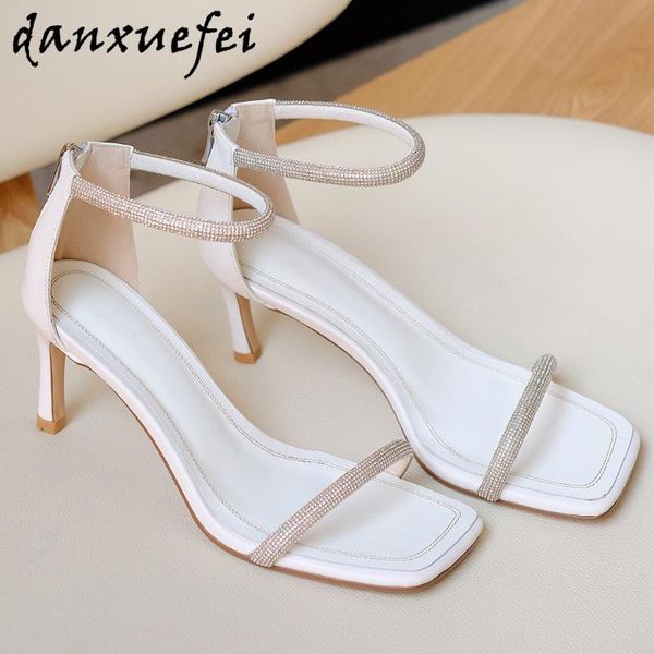 women's genuine leather crystal narrow band thin high heel open toe summer pumps elegant ladies evening bride wedding dress shoe, Black
women's genuine leather crystal narrow band thin high heel open toe summer pumps elegant ladies evening bride wedding dress shoe, Black
