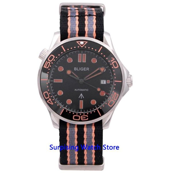 bliger 41mm miyota automatic mechanical mens watch nylon strap sapphire crystal luminous waterproof calendar wristwatch men, Slivery;brown
bliger 41mm miyota automatic mechanical mens watch nylon strap sapphire crystal luminous waterproof calendar wristwatch men, Slivery;brown