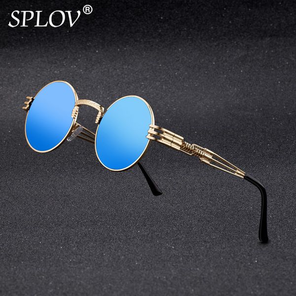 new fashion polarized sunglasses for men and women retro steampunk round metal frame double spring leg colorful shades uv400, White;black
new fashion polarized sunglasses for men and women retro steampunk round metal frame double spring leg colorful shades uv400, White;black