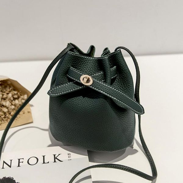 women pu leather purse gift bucket bag solid cross body holiday accessories lichee texture casual with buckle single shoulder
women pu leather purse gift bucket bag solid cross body holiday accessories lichee texture casual with buckle single shoulder
