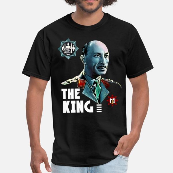 king zahir shah t shirt men customized short sleeve o-neck letters famous building summer style original shirt