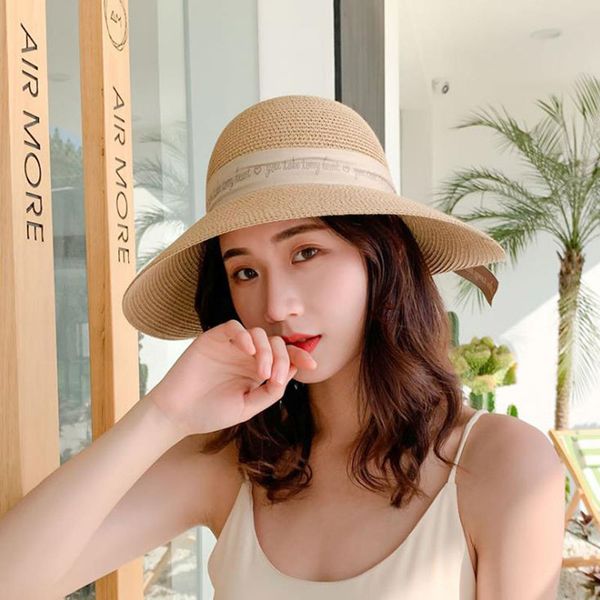 calymel new bow straw summer sun visor hats for women lady foldable fashion handmade cap wide brim beach hat dropship, Blue;gray
calymel new bow straw summer sun visor hats for women lady foldable fashion handmade cap wide brim beach hat dropship, Blue;gray
